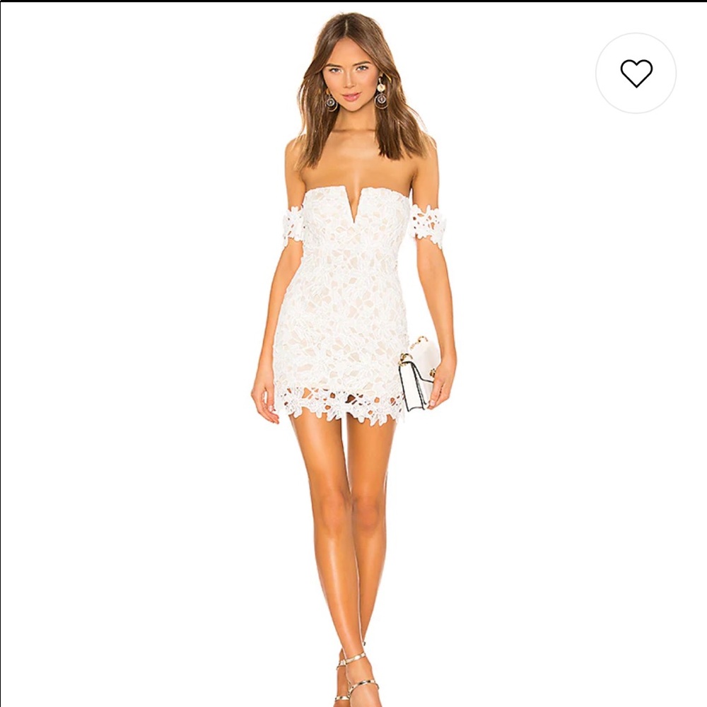 Revolve superdown mini dress white S